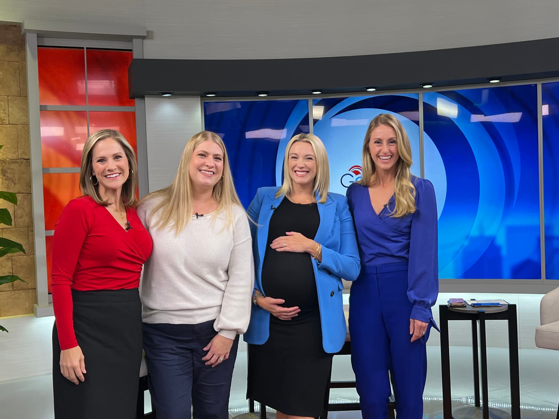 Steph Coffield on set